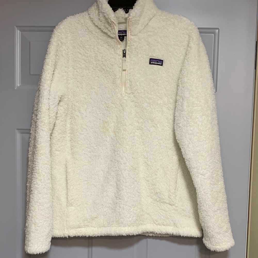 Patagonia Cream Fleece Half-Zip Pullover